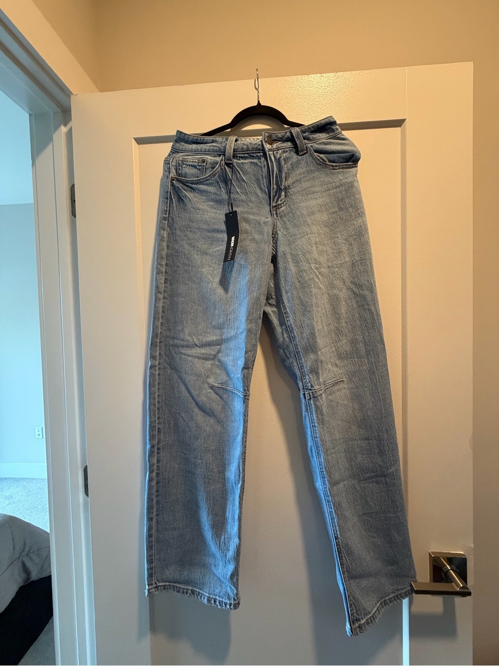 Fashion Nova Light Blue Straight Leg Jeans